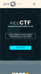 Mobile Screenshot of picoctf.com