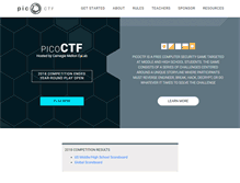 Tablet Screenshot of picoctf.com